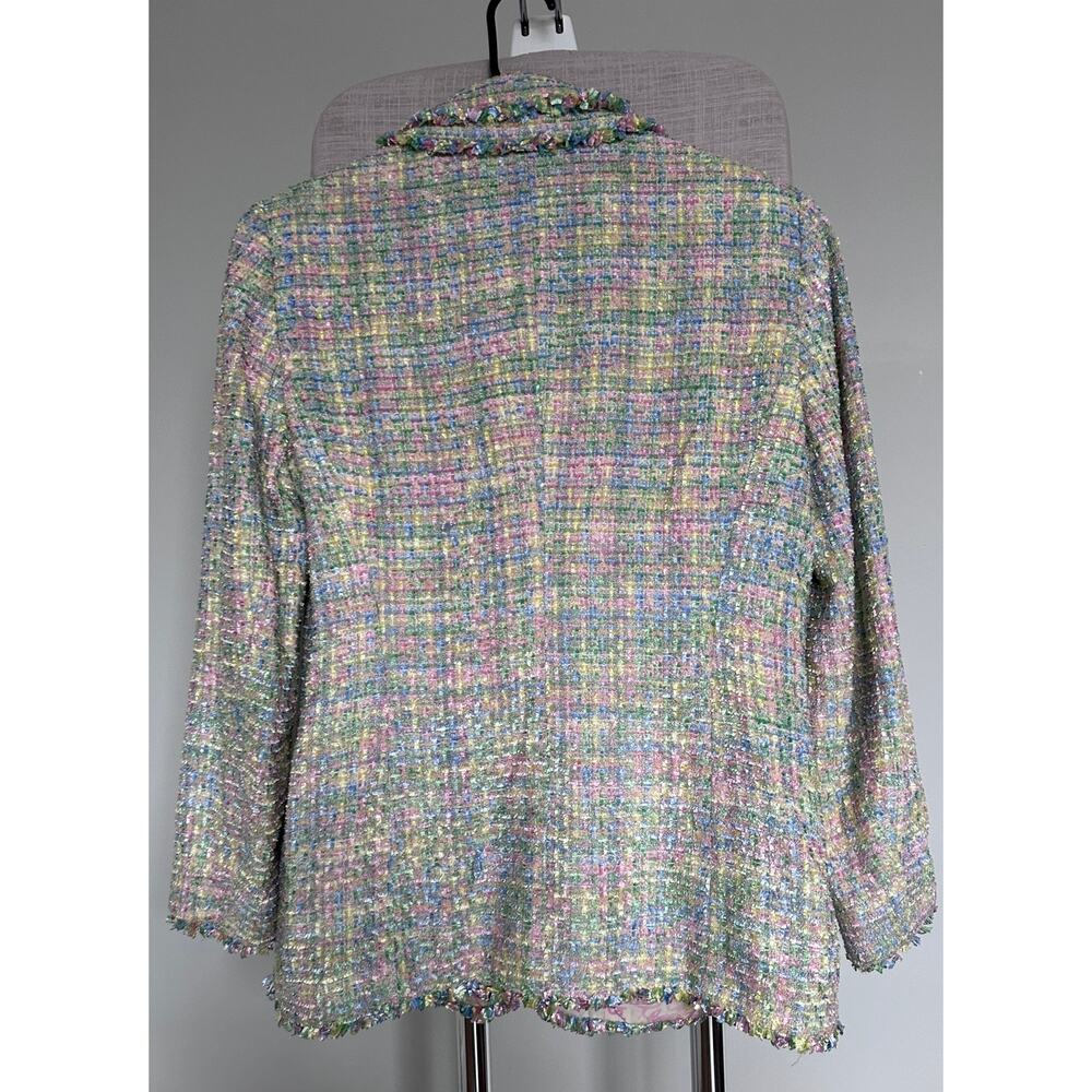 Escada tweed fringed jacket Size 38 / M - Picture 7 of 11